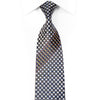 Renoma Men’s Rhinestone Tie Silver Geometric On Navy With 