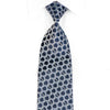 Renoma Men’s Silk Rhinestone Necktie Silver Interlocking 