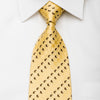 Renoma Men’s Woven Silk Necktie Scottie Dogs On Yellow With 