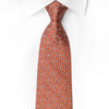 Renoma Silk Rhinestone Necktie Trellis On Burgundy Red With 