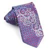Rhinestone Silk Necktie By Elle Homme Artistic Silver & 