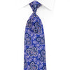 Rhinestone Silk Necktie Paisley On Purple - 1