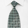 Roberta di Camerino Mens Rhinestone Necktie Turquoise Black 