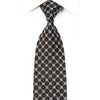 Roberta di Camerino Men’s Silk Tie Silver Black Checkered 