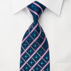 Roberta di Camerino Rhinestone Necktie Silver Striped On 
