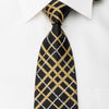 Roberta di Camerino Rhinestone Tie Gold Striped On Black 