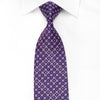 Rogatis Men’s Crystal Rhinestone Silk Necktie Purple 