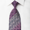 Rogers Dail Rhinestone Necktie Geometric On Purple With 