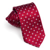 Scottie Dog Silk Neck Tie With Rhinestones Silver Scotty Dog