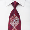 Smalto Mens Crystal Rhinestone Necktie Boteh Motif On 