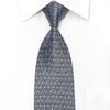 Style Members Men’s Rhinestone Silk Tie Silver Cartouche On 