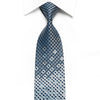 TSL Men’s Crystal Rhinestone Silk Necktie Interlocking 