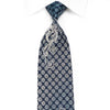 Ungaro Men’s Crystal Silk Necktie Silver Filigree & 