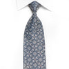 Ungaro Men’s Crystal Silk Tie Silver Cartouche On Navy 