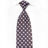 Ungaro Men’s Crystal Silk Tie Silver Navy Checker With 