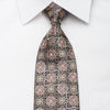 Ungaro Mens Rhinestone Necktie Silver Cartouche On Black 