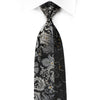 Vito Rufolo Men’s Crystal Rhinestone Silk Necktie Silver 